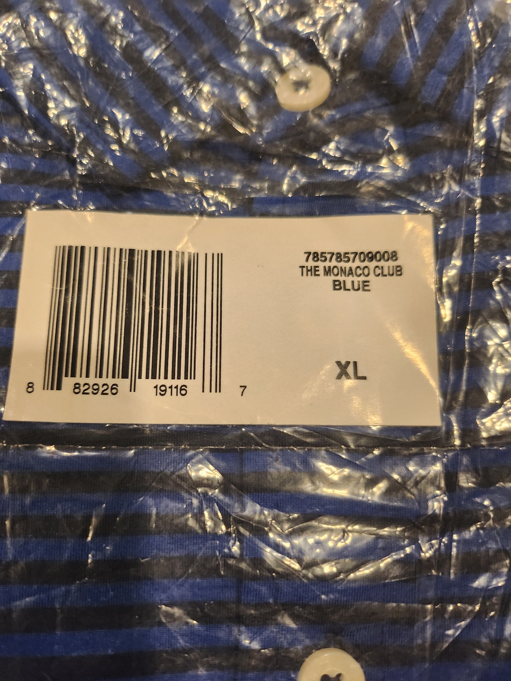 Polo by Ralph Lauren Blue and Black Striped Men’s Shirt